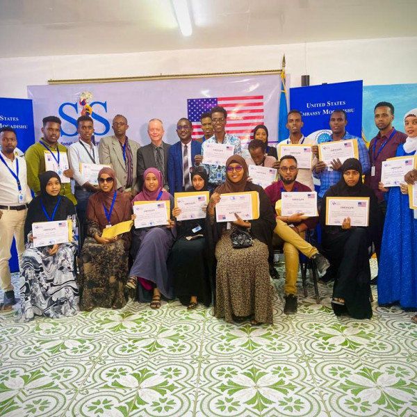 US supports training of 26 Somali journalists in Mogadishu