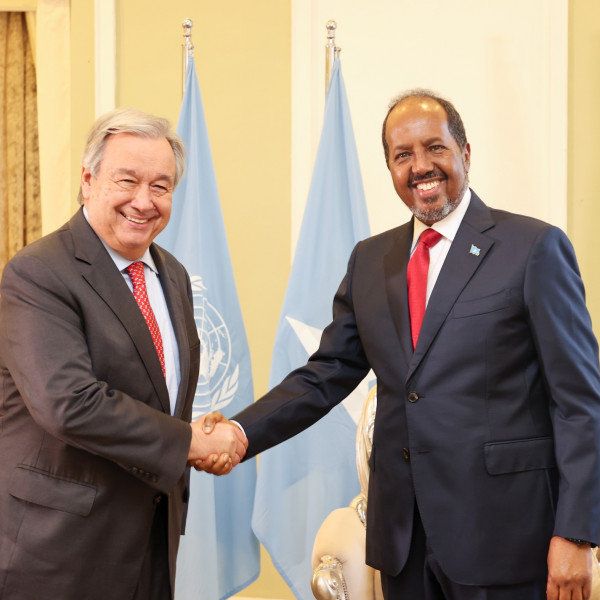 UN chief Guteress lands in Somalia